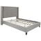 Flash Furniture Full Size Lt Gray Fabric Platform Bed & Mattress HG-BM10-42-GG - alternate 7
